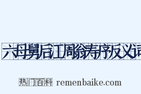六母舅后江周翁寿序反义词是什么意思的图片